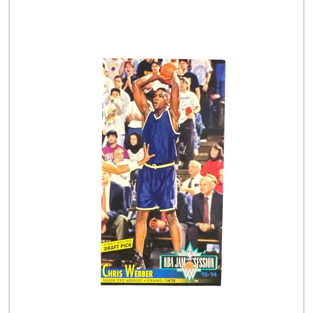 NBA Jam Session Chris Webber Trading Card jumbo size Rc mint condition